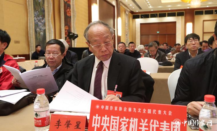 12月1日，中國作協第九次全國代表大會第二次全體會議召開，代表李肇星聽取報告。