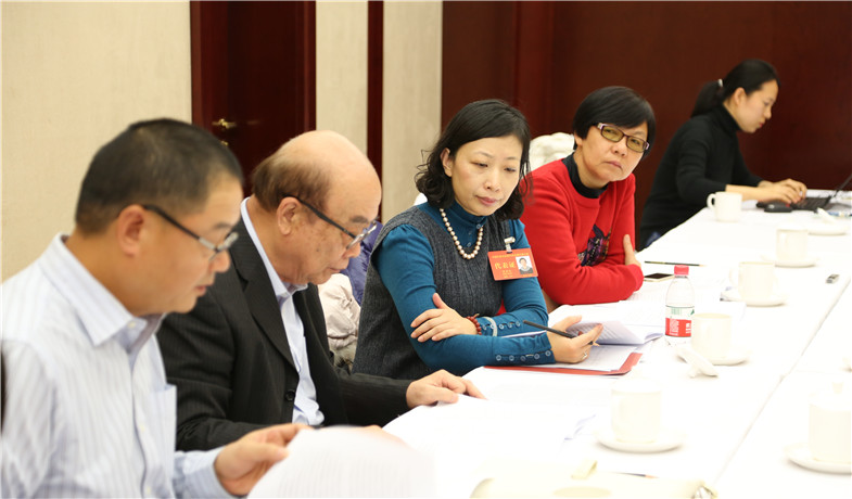 12月1日下午，港澳臺代表團分組學習討論。