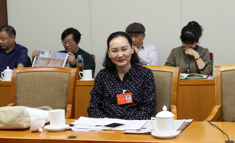 12月1日，邵麗主持河南、湖北團分組學習討論。