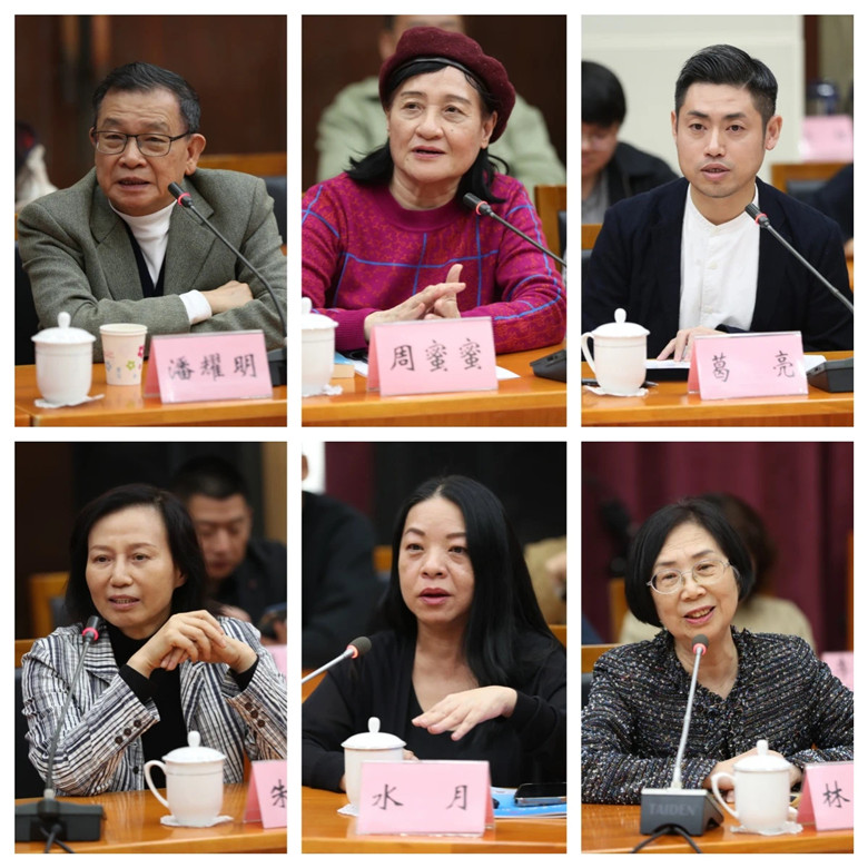 潘耀明、周密密、葛亮、朱志華、林慧嫻、湯梅笑發言