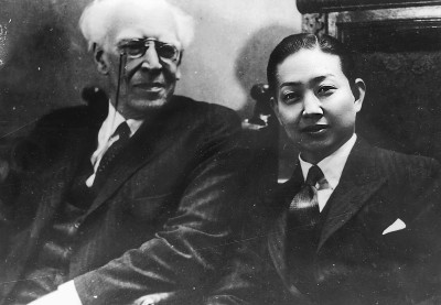 圖為梅蘭芳與斯坦尼斯拉夫斯基合影。本報記者 韓業庭攝/光明圖片
