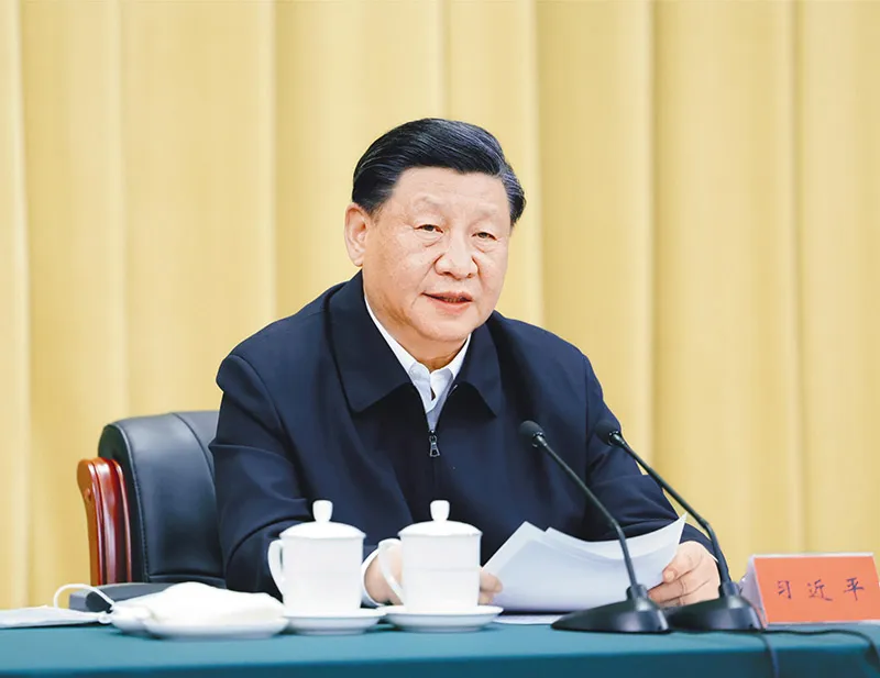 2023年6月2日，中共中央總書記、國家主席、中央軍委主席習近平在北京出席文化傳承發展座談會并發表重要講話。 新華社記者 鞠鵬/攝