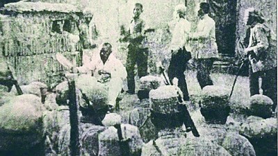 1943年,《團結就是力量》在北莊村首演。資料照片