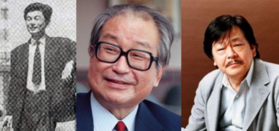 左起：星新一 、小松左京、&nbsp;筒井康隆