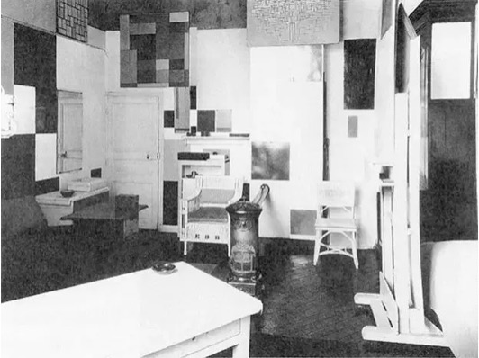 1926年，蒙德里安巴黎啟程街工作室