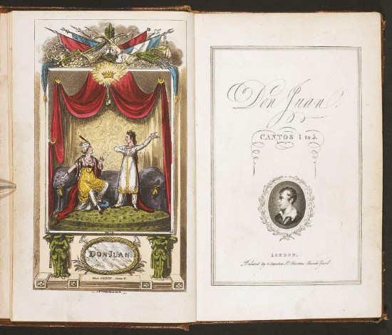 早期出版的《唐璜》中的插圖。現收藏于大英圖書館